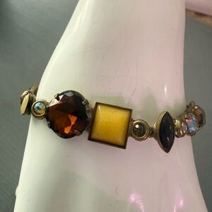 Sorrelli Crystal Brass Tone Bracelet